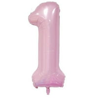 40 Inch Pink Mylar Foil Number Birthday Balloon,Large Foil Digit for Birthday Photography Backdrop,Big Helium Balloon Numbers for Men Women Anniversary