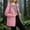 Pink plus size waterproof hiking jacket a1, variant on RRJ Women's Plus Size Fall Winter Waterproof Hiking Jacket Long Sleeve Hooded Windbreaker Outdoor Drawstring Solid Color Pocket Top, Black 5XL