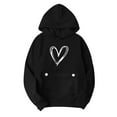 thumbnail image 3 of Football Hoodies for Women 2025 Long Sleeve Half Zip Hooded Sweatshirt with Pockets Y2K Pullover Tops, 3 of 6