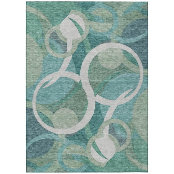 Dalyn Rugs Machine Washable Indoor/Outdoor Chantille ACN2167 Teal 2'6" x 3'10" Rug