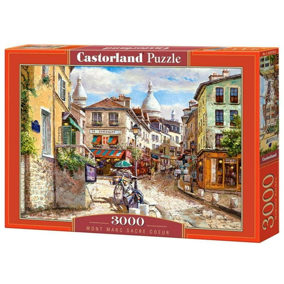 3000 Piece Jigsaw Puzzle, Montmartre Sacre Coeur, Puzzle of France, Paris, Adult Puzzles, Castorland C-300518-2