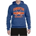 thumbnail image 2 of Wild Bobby City of Edmonton Hockey Fantasy Fan Sports Unisex Hoodie Sweatshirt, Vintage Heather Blue, Medium, 2 of 5