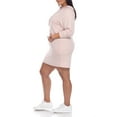 thumbnail image 3 of White Mark Plus Size Hoodie Sweatshirt Dress, 3 of 5