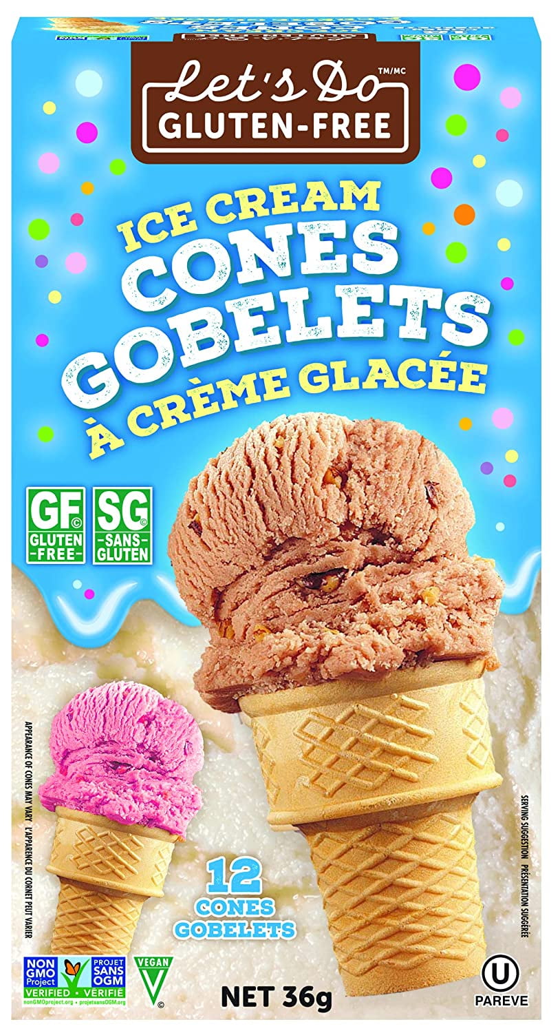 Lets Do Organic Ice Cream Cones Gluten Free Packages, 4Count Walmart