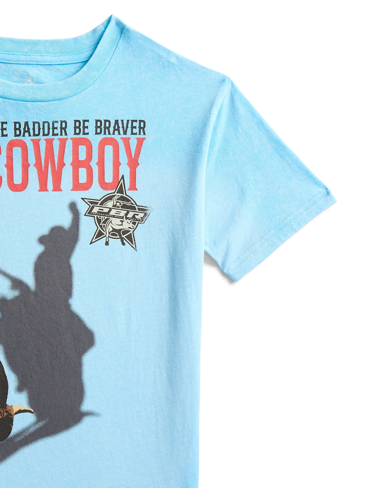 Professional Bull Riding Boys Graphic Tee with Short Sleeves, Sizes 4-18