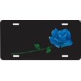 thumbnail image 2 of 212 Main SM220 6 x 12 in. Blue Rose Offset on Black License Plate, 2 of 2
