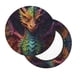 thumbnail image 2 of Balery Whimsical Dragon Color Cool Fundas de asiento para taburete de bar redondo de tela de terciopelo ajustables que protegen de arañazos y manchas para sillas de 14 a 17 pulgadas.-13 inch, 2 of 7