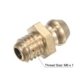 thumbnail image 3 of Unique Bargains Raccord Hydraulique Droit en Laiton Filetage M6 x 1mm Lot de 10, 3 of 5