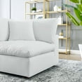 thumbnail image 2 of Modway Commix Down Filled Overstuffed Vegan Leather Corner Chair, White, 2 of 8