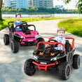 thumbnail image 2 of Costway 12V Kids Ride on Truck with Parental Remote 3 Speeds & Reverse Forward Function Red, 2 of 10