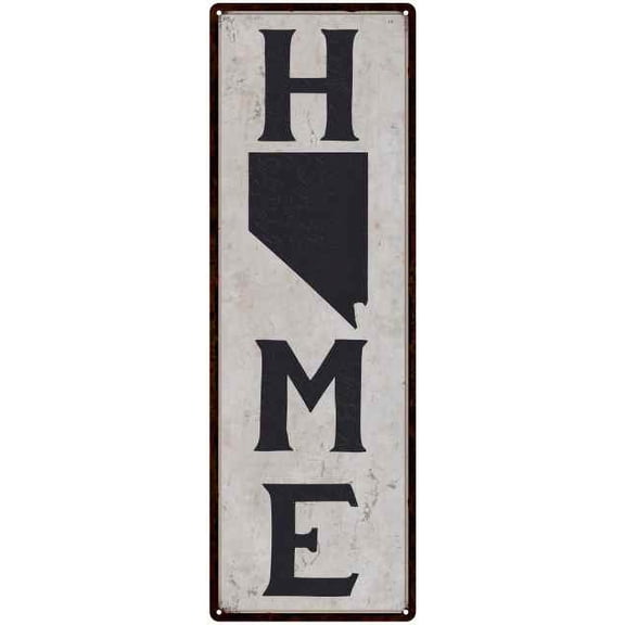 Nevada is My Home Vintage Chic Wall Decor 8x24 Metal Sign 108240025027