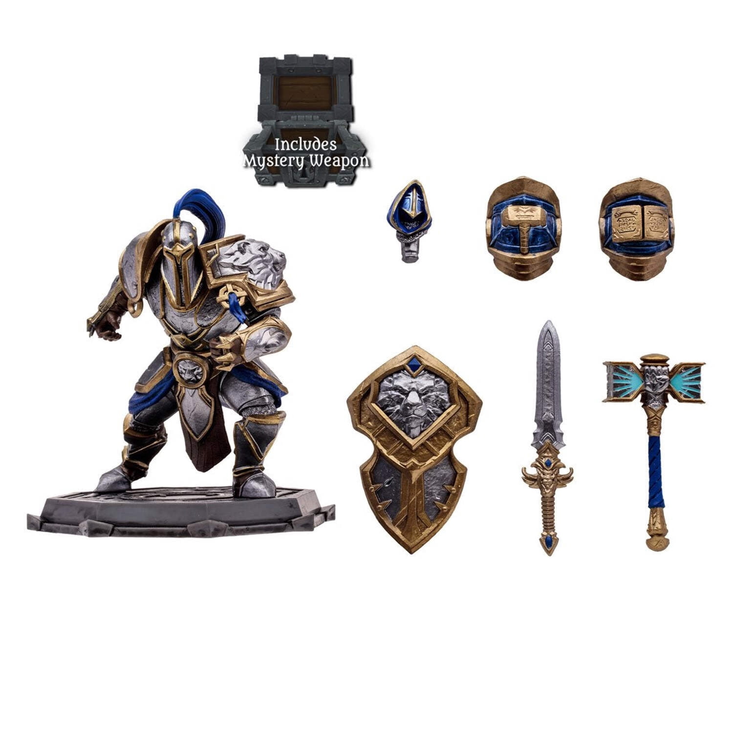 WoW Wave 1 Human Paladin Warrior 1:12 Scale Posed Figure