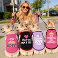 thumbnail image 4 of 4 Pieces Dog Clothes for Small Dogs Girl, Soft Puppy Shirt Cute Chihuahua Teacup Dog Clothes Female Dog Shirts Breathable Pet Clothing Pink Girl Doggie Clothes, 4 of 8