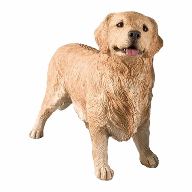 Sandicast OS12901 Original Size Golden Retriever Sculpture, Standing