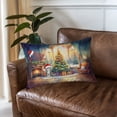 thumbnail image 3 of Merry Christmas American Shorthair Santa Hat Xmas Tree Winter Holiday Quilt Pillowcase Cat Lover Kitten Owner Gifts Throw Pillow Cover Bed Home Decor - 01013, 3 of 5