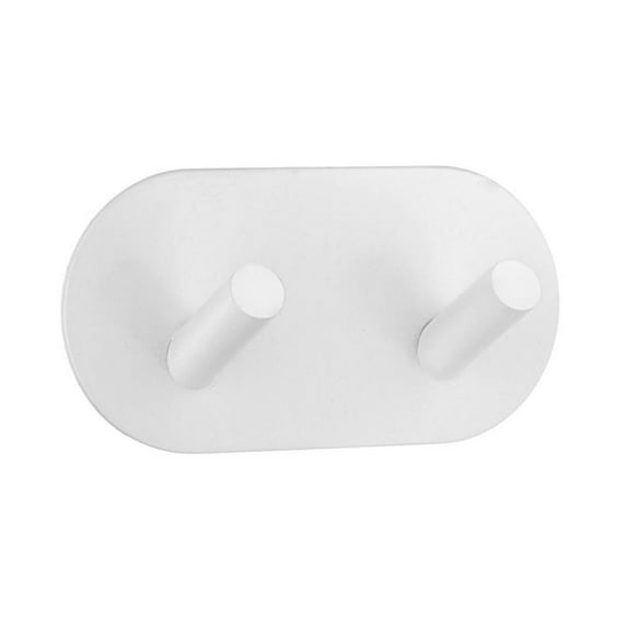 Self-Adhesive Hook White Stainless Steel BX1091