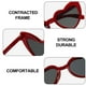 thumbnail image 3 of Gafas de sol retro de moda, gafas de sol de moda con montura grande, hechas de resina y PC, 3 of 5