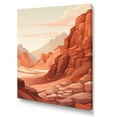 thumbnail image 2 of Designart "Minimalist Scenery Of The Canyon Desert I" Canyon Wall Art Prints, 2 of 7