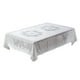 thumbnail image 2 of Mantel Cuadrado de Poliéster Blanco con Flecos, 140 X 140 Cm, Lavable, Decorativo, para Comedor, Sofá, Bodas, Fiestas, Uso Interior y Exterior., 2 of 6