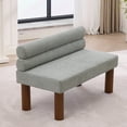 thumbnail image 3 of Oversized Modern Minimalist Bench, Armless Design, Wooden Frame, Ideal For Dining Room/bedroom/entryway,Green, 3 of 12