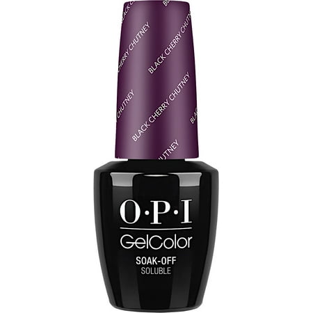 OPI GelColor Gel Nail Polish, Black Cherry Chutney, 0.5 Fl (Best Black Nail Polish Brand)