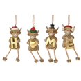 thumbnail image 1 of Ensemble de 4 Décorations Vache des Highlands « Maison », 1 of 1