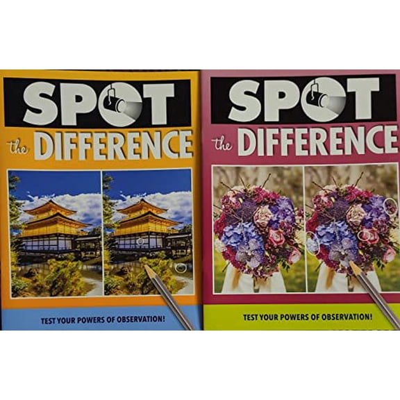 Pre-Owned Spot the Difference - Picture Puzzles Book (Set of 2 Book), 9781773258126, 1773258125, Paperback,