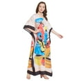 thumbnail image 3 of Oussum Women Plus Size Kaftan Maxi Dress Kimono Sleeve Caftan Party wear Casual Dresses Online, 3 of 9