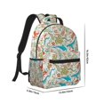 thumbnail image 2 of Yiaed Wild Sea Life Print School Backpack College Backpack Daypacks for Students High School Spacious and Durable Daypack for Work and Travel-One Size, 2 of 6