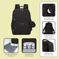 thumbnail image 4 of DUKAP BABY-Pro Expandable Diaper Backpack – Black, 4 of 6