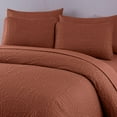 thumbnail image 3 of Chezmoi Collection Liam 7-Piece Terracotta Bed in a Bag Queen Comforter Set with Sheets Medallion Embossed Bedding Set, 3 of 8