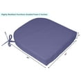 thumbnail image 6 of Vargottam Indoor/Outdoor Chair Cushions Patio Seat Cushions(Rounded Back)16x18 Inch with Ties for Patio Furniture Chairs Home Garden Decoration, Set of 2|Purple, 6 of 7