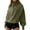 Army Green, variant on Hpapadks High Neck Hoodies for Women Oversized Half Zip Drawstring Y2K Long Sleeve Solid Sweatshirt wirh Pockets Army Green L