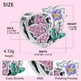 thumbnail image 2 of Erizteya February Butterfly Birth Charm for Bracelets 925 Sterling Silver Birthday Jewelry Gifts for Women, 2 of 7