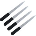 thumbnail image 1 of Durable Nail Polishing File with Silicone Handle for Professional Use 4pcs Stainless Steel Buffers, 1 of 4