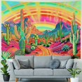 thumbnail image 4 of Chilfamy  Mountain Tapestry Sun Tapestry Desert Cactus Tapestry Nature Landscape Tapestry Space Planet Aesthetic Stars Tapestry Wall Hanging for Bedroom 40x30inch, 4 of 6