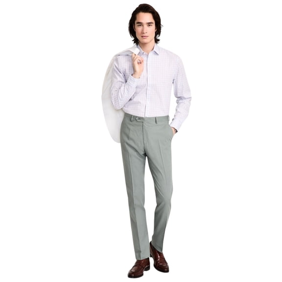 Tommy Hilfiger Mens Modern fit Dress Pants 32 / 32 Sage Green Solid
