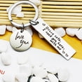 thumbnail image 2 of Llavero Pareja Regalos Artesanía Colgantes Colgantes Te Necesito Aquí Conmigo Diseño Llavero Para Novios Esposo Padre Suministros Serendint VI011184-00, 2 of 6