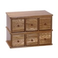 thumbnail image 1 of Leslie Dame 6-Drawer Deluxe CD Modular Storage Cabinet in Oak, 1 of 1