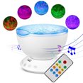thumbnail image 2 of EeaseMX Proyector de luz LED con olas del océano que cambian de color, con luz nocturna para niños y reproductor de audio, cable USB, regalo de cumpleaños para niños y adultos., 2 of 7