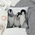 thumbnail image 2 of Orinice Penguins Snow Cute Graphic Decorative Cushion Throw Pillow Cover for Home Couch Living Room - Winter Home Decor 1PC 18x18in, 2 of 5