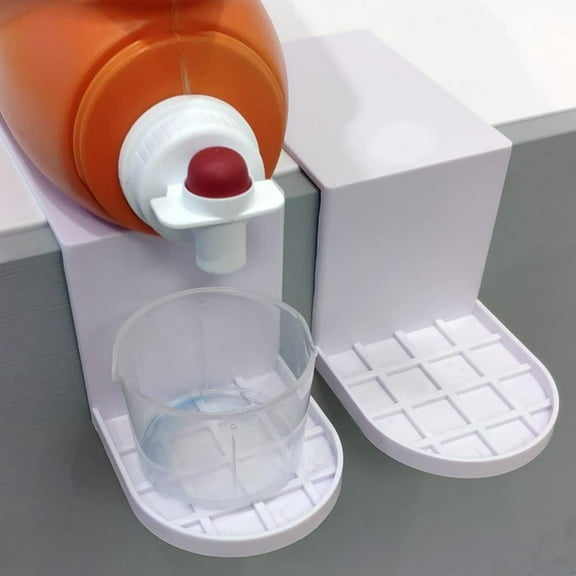Laundry Detergent Holder 2 Pack - Detergent Cup Holder Tidy Soap Tray Dispenser Organizer Drip Fit Catcher