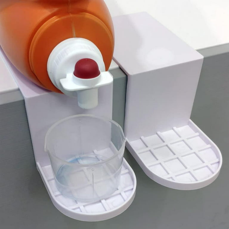2 Pack Laundry Detergent Drip Catcher/Cup Holder, Fits Most Economic Sized  Bottles, No More Leaks or Mess 