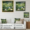 thumbnail image 4 of Designart "Magical Pond With Lily Pads And Lotus" Lotus Floater Framed Wall Decor, 4 of 5