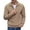 Khaki, variant on COOFANDY Men's Quarter Mock Neck Zip Up Pullover Slim Fit Mock Neck Long Sleeve Sweaters Casual Corduroy Polo Comfort Golf Sweatshirts