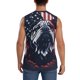 thumbnail image 4 of Fotbe Bulldog with Forest Flag Men's Camiseta sin Mangas Estampada para Hombres, Playera Casual para Gimnasio, Entrenamiento, Playa-X-Large, 4 of 7