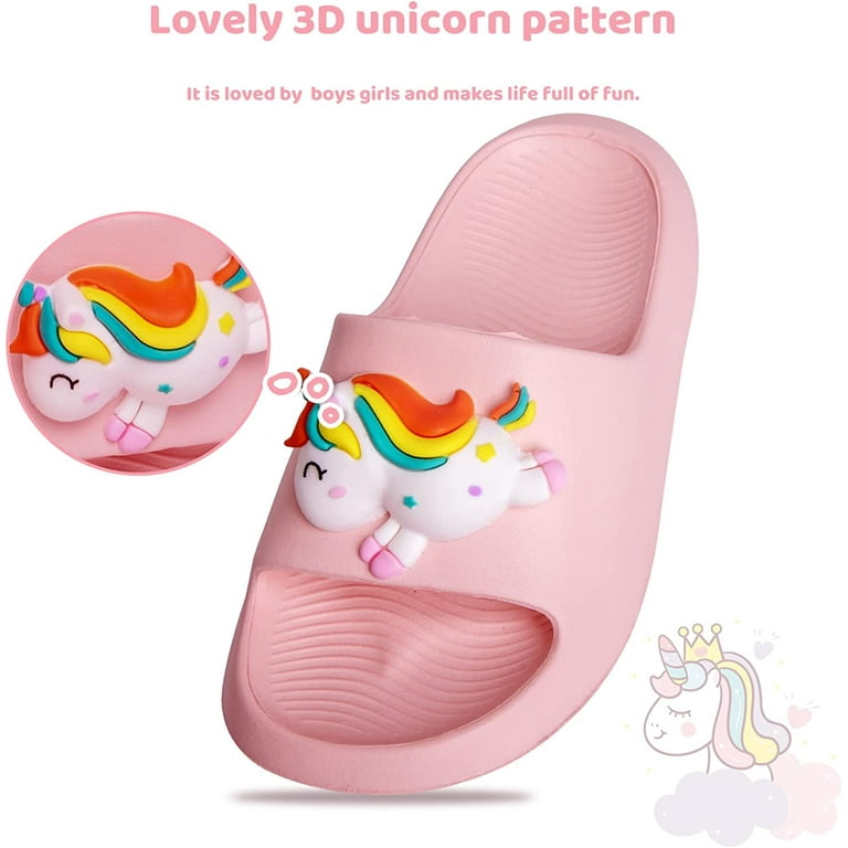 Toddler Boys Girls Slippers Bunny Unicorn Pillow Sandals Summer