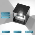 thumbnail image 4 of Apliques de pared Aplique LED para exterior/interior de 12W 6000K, aplique de pared exterior ajustable, aplique de pared interior impermeable IP65 para dormitorio, pasillo, sala de estar, 4 of 5