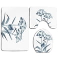 thumbnail image 1 of GOHAO Xray Flower X Ray Flower Floral Radiography Uv Different Vision Mother Earth 3 Piece Bathroom Rugs Set Bath Rug Contour Mat and Toilet Lid Cover, 1 of 2