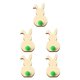 thumbnail image 1 of Billuyoard Paquete de 5 rebanadas de de conejo exquisitas decoraciones de Pascua estilo Simple Scrapbooking manualidades cumpleaños DIY Kits para Type1 NO1, 1 of 6